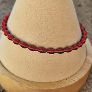 Chic Red Twisted Mesh Bracelet Stretchy Women's Jewelry